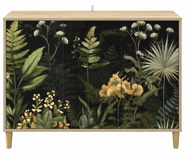 VidaXL Széf RHENEN Sonoma 102 x 33 x 75 cm Szerelt Fa