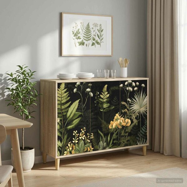 VidaXL Széf RHENEN Sonoma 102 x 33 x 75 cm Szerelt Fa