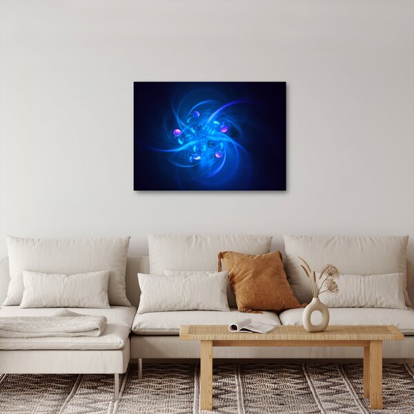 Modern kép kék absztrakció (70x50 cm)