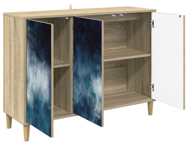 VidaXL Széf RAALTE Sonoma 102 x 33 x 75 cm Szerelt Fa