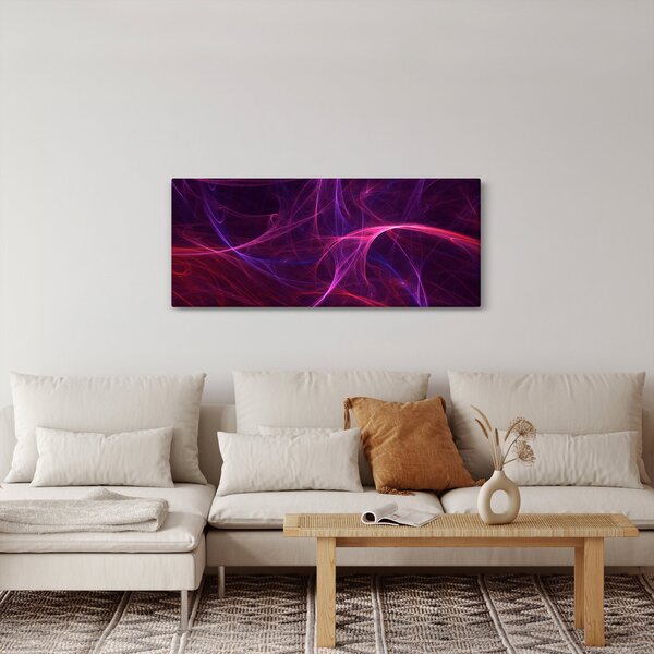Absztrakt görbék képe (120x50 cm)