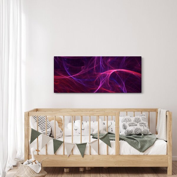 Absztrakt görbék képe (120x50 cm)