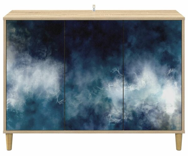 VidaXL Széf RAALTE Sonoma 102 x 33 x 75 cm Szerelt Fa