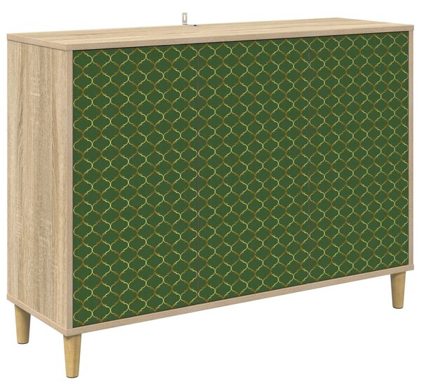 VidaXL Széf GELEEN Sonoma 102 x 33 x 75 cm Szerelt Fa