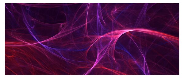 Absztrakt görbék képe (120x50 cm)