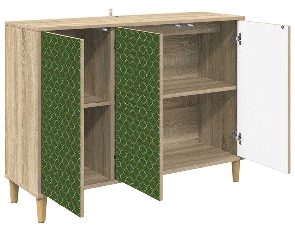 VidaXL Széf GELEEN Sonoma 102 x 33 x 75 cm Szerelt Fa