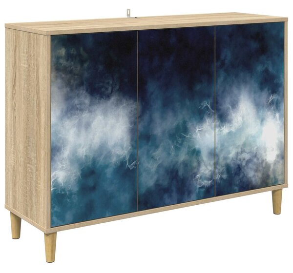 VidaXL Széf RAALTE Sonoma 102 x 33 x 75 cm Szerelt Fa