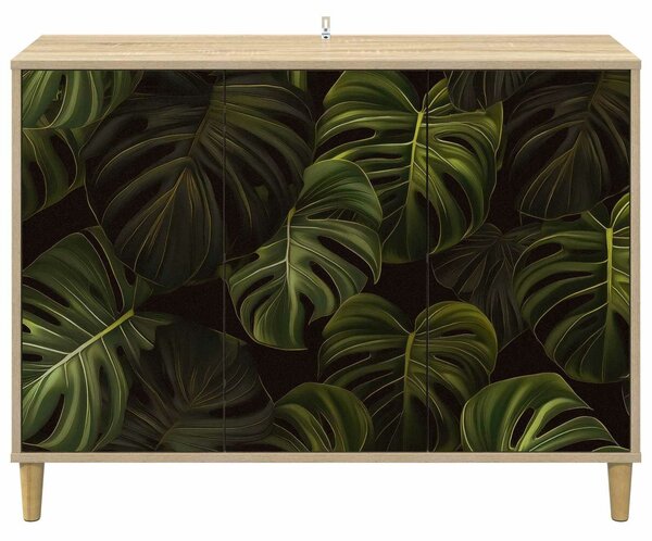 VidaXL Széf ELBURG Sonoma 102 x 33 x 75 cm Szerelt Fa