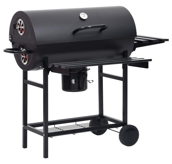 VidaXL Hordó típusú grill kerekekkel és polcokkal, 3 db, 115 x 85 x 95 cm