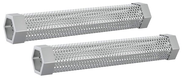 VidaXL Faszenes grillsütő füstölő csövekkel 91 x 71 x 107 cm Acél