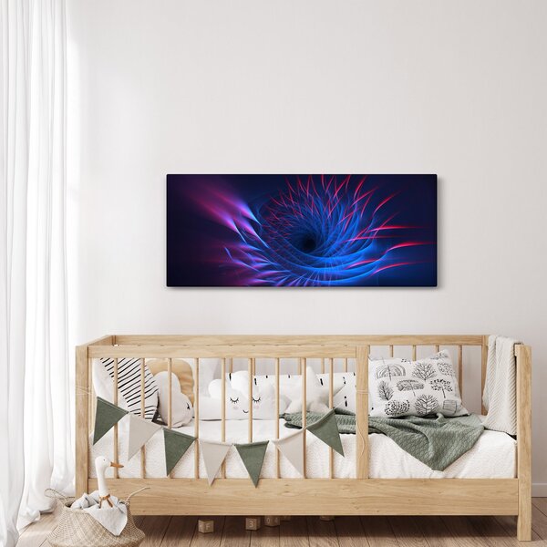 Kép - virág absztrakció (120x50 cm)