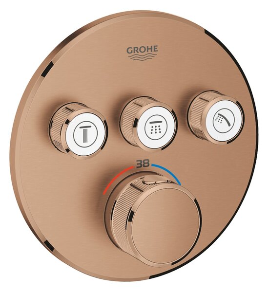 Zuhany csaptelep Grohe Smart Control termosztatikus csapteleppel Csiszolt meleg naplemente 29121DL0