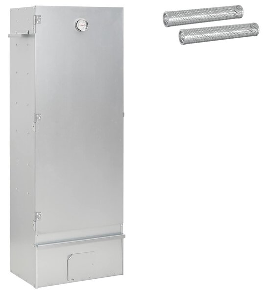 VidaXL Füstölő Sütő 3 db 44,5 x 29 x 110 cm Horganyzott acél Ezüst