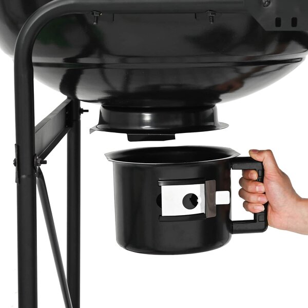 VidaXL Faszenes grillsütő füstölő csövekkel 91 x 71 x 107 cm Acél
