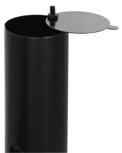 VidaXL Kültéri grill 104 x 58 x 114 cm Acél Fekete