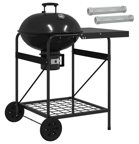 VidaXL Faszenes grillsütő füstölő csövekkel 91 x 71 x 107 cm Acél