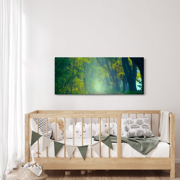 Fákkal szegélyezett út képe (120x50 cm)