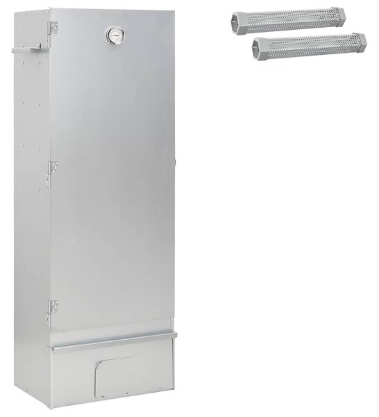 VidaXL Füstölő Sütő 3 db 44,5 x 29 x 110 cm Horganyzott acél Ezüst