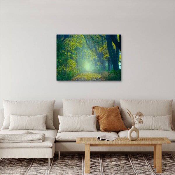 Fákkal szegélyezett út képe (70x50 cm)