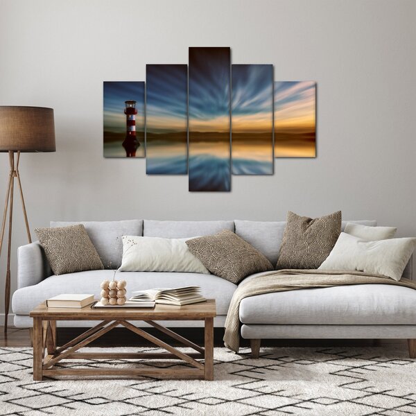 Világítótorony a tengeren (150x105 cm)