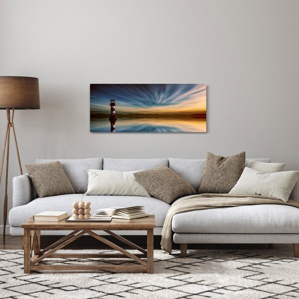 Világítótorony a tengeren (120x50 cm)