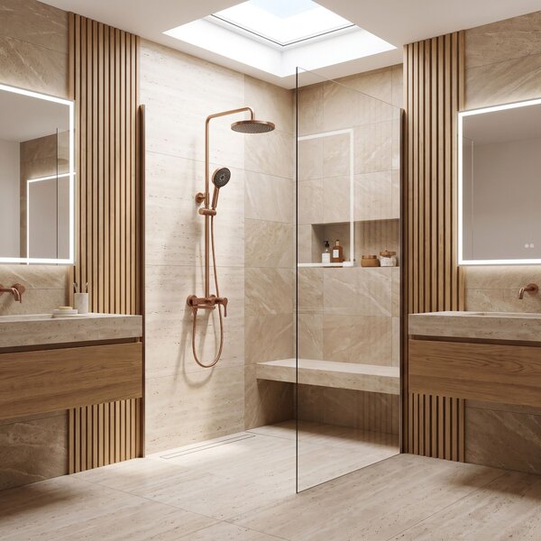 Zuhanyszett PREMIUM Rea Maxim Brush Copper