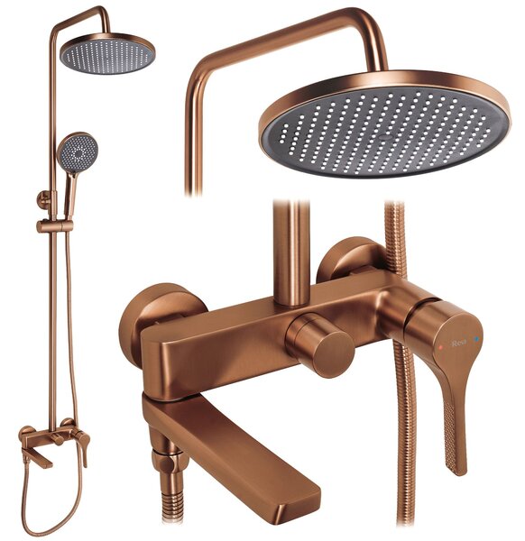 Zuhanyszett PREMIUM Rea Maxim Brush Copper