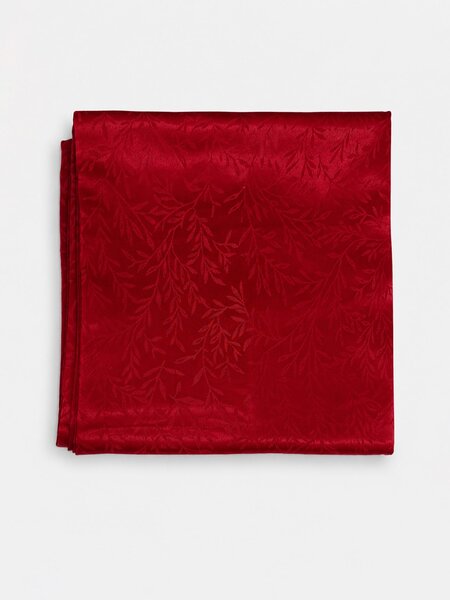 Sinsay - Karácsonyi szatén asztalterítő jacquard mintával - piros
