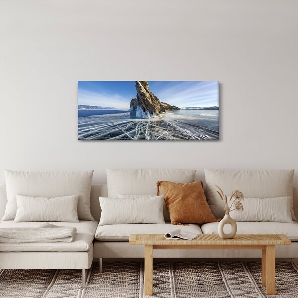 Jeges sziklák képe (120x50 cm)