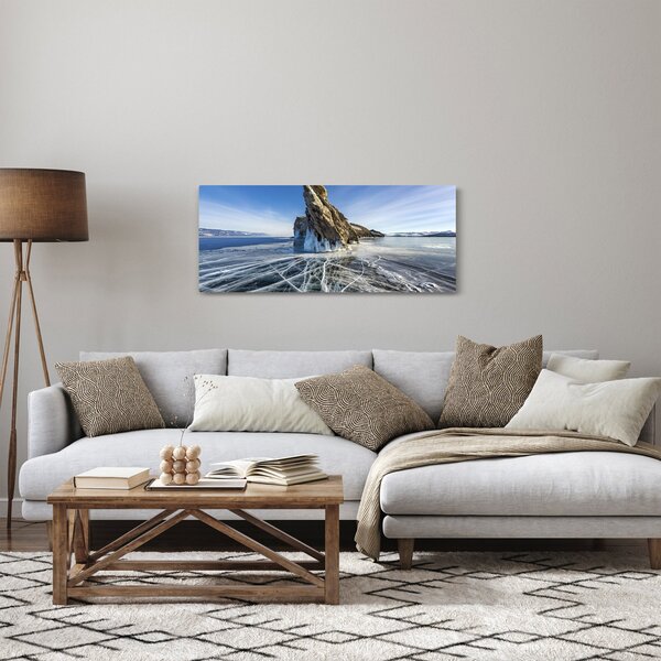 Jeges sziklák képe (120x50 cm)