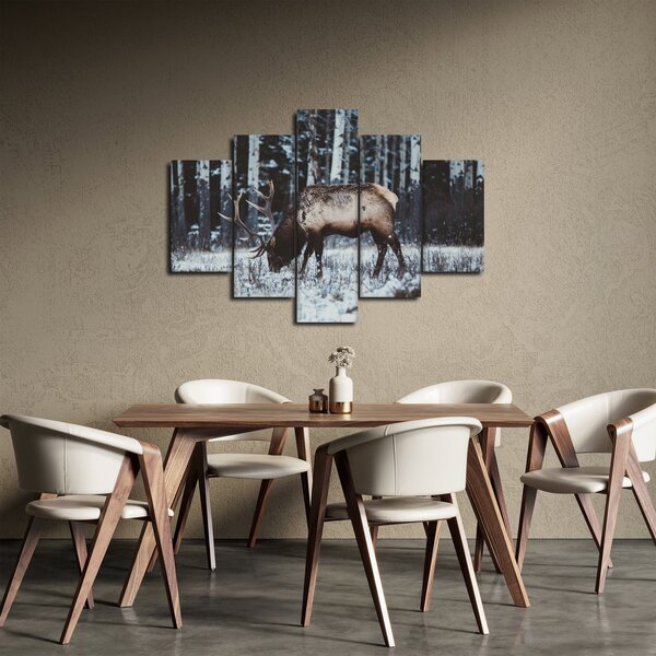 Kép - szarvas télen (150x105 cm)