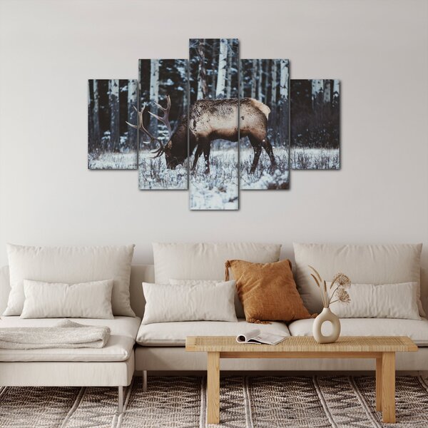 Kép - szarvas télen (150x105 cm)