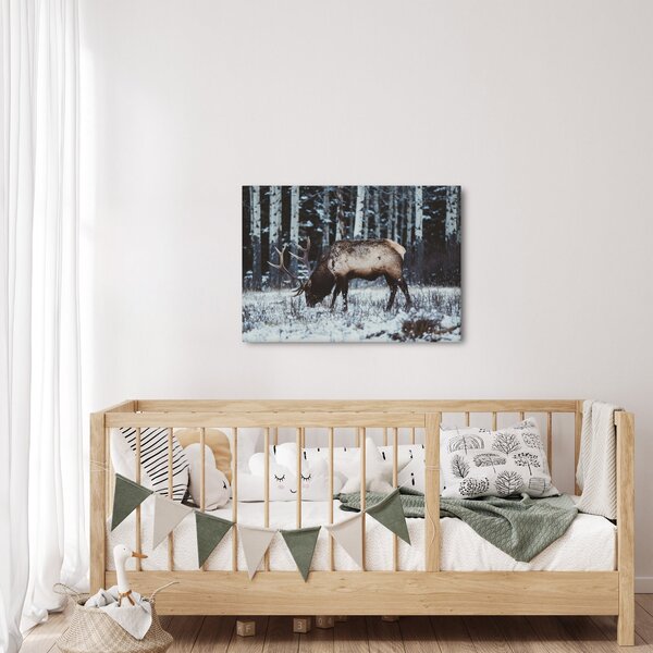 Kép - szarvas télen (70x50 cm)