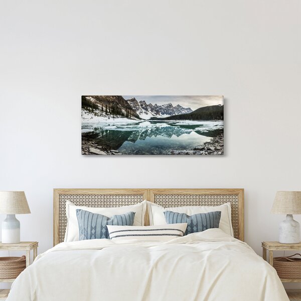 Kép - tó télen (120x50 cm)