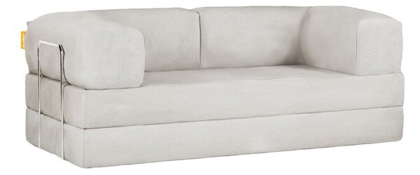 Bézs buklé kinyitható kanapé 180 cm Bloom – TemaHome