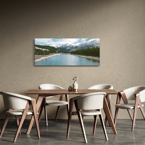 Hegyi tájkép (120x50 cm)