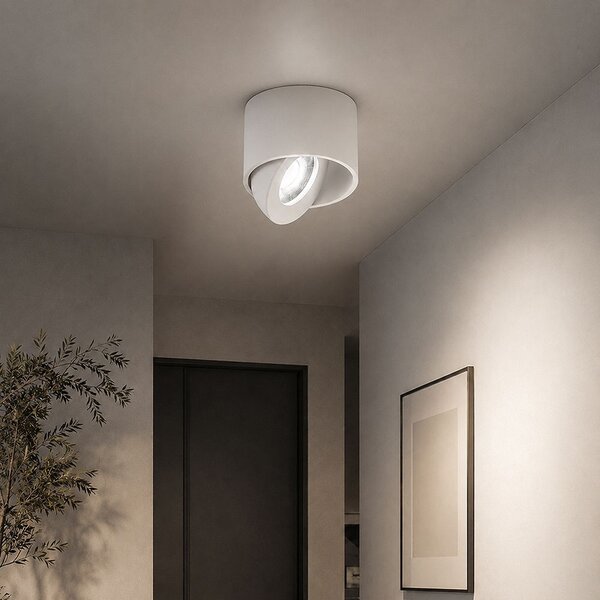 V-TAC CREE COB 18W mennyezeti LED mélysugárzó, állítható szöggel, fehér házzal, CCT - SKU 24476