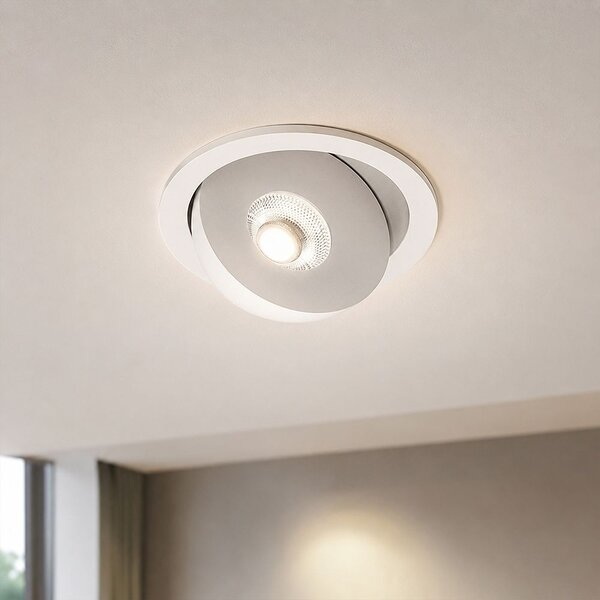 V-TAC CREE COB 12W süllyeszthető LED mélysugárzó, állítható szöggel, fehér házzal, CCT - SKU 24478