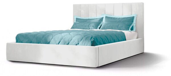 DENVER franciaágy magas ágytámlával - fehér Méret: 140x200