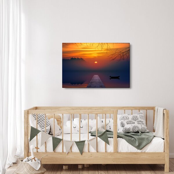 Híd képe naplementekor (90x60 cm)
