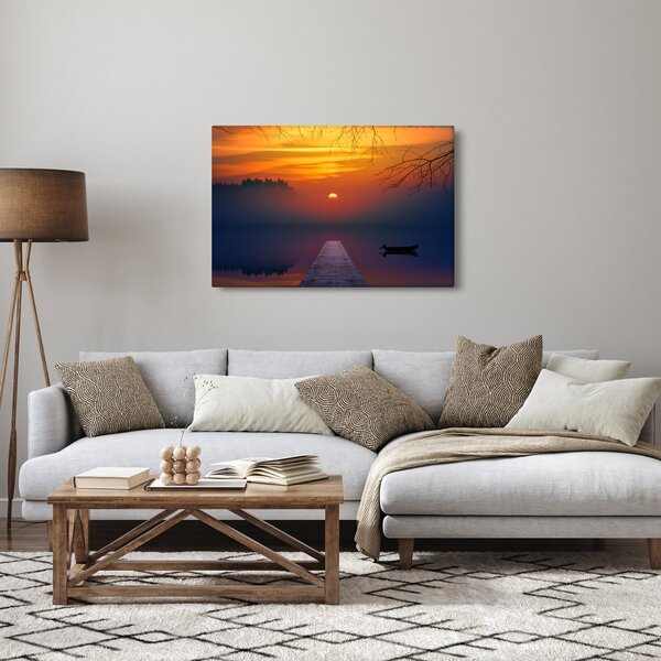 Híd képe naplementekor (90x60 cm)