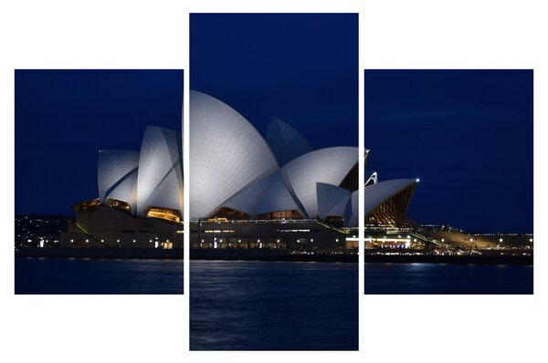 Sydney éjszakai kép (90x60 cm)