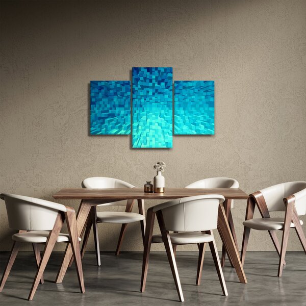 Absztrakt kocka kép (90x60 cm)