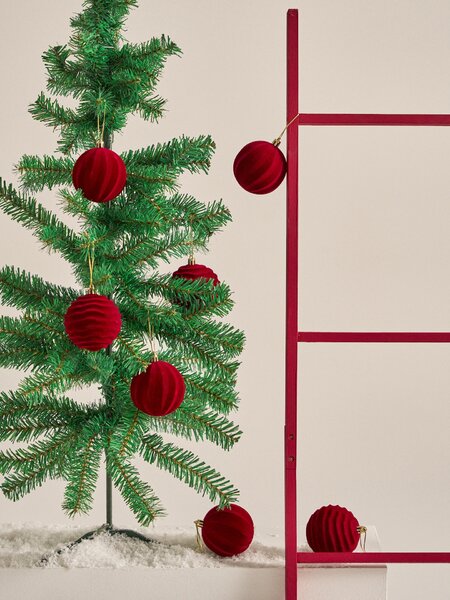 Sinsay - Velúr díszgömbök 25 pack - piros