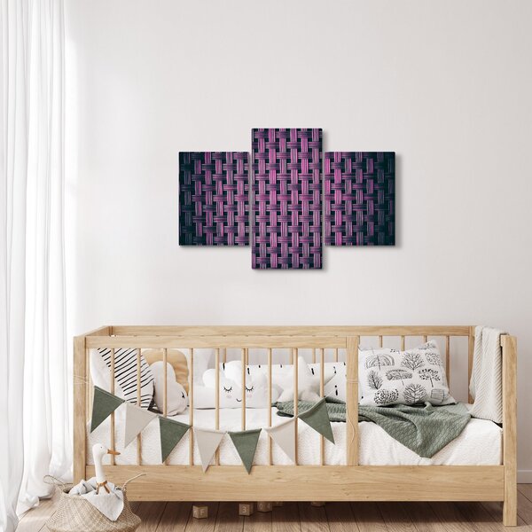 Lila textúrás kép (90x60 cm)