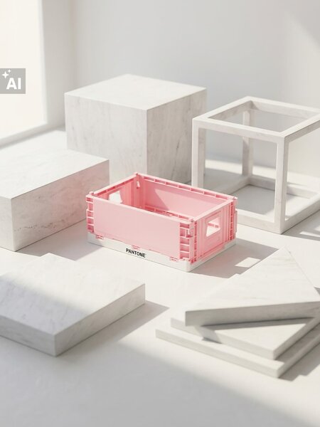 Sinsay - Összecsukható tárolódoboz Pantone - rózsaszín