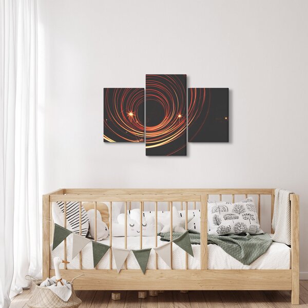 Absztrakt vonalak képe (90x60 cm)