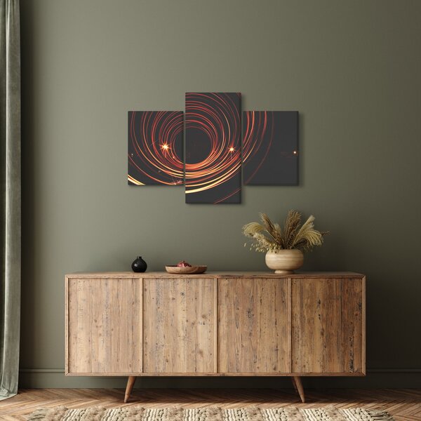 Absztrakt vonalak képe (90x60 cm)