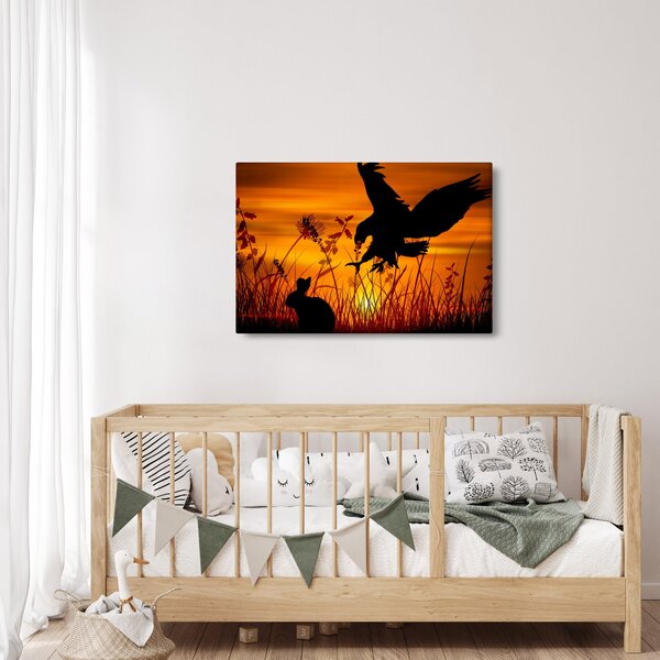 A ragadozó sziluettjének képe (90x60 cm)