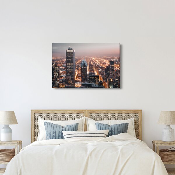 Fényes metropolisz képe (90x60 cm)